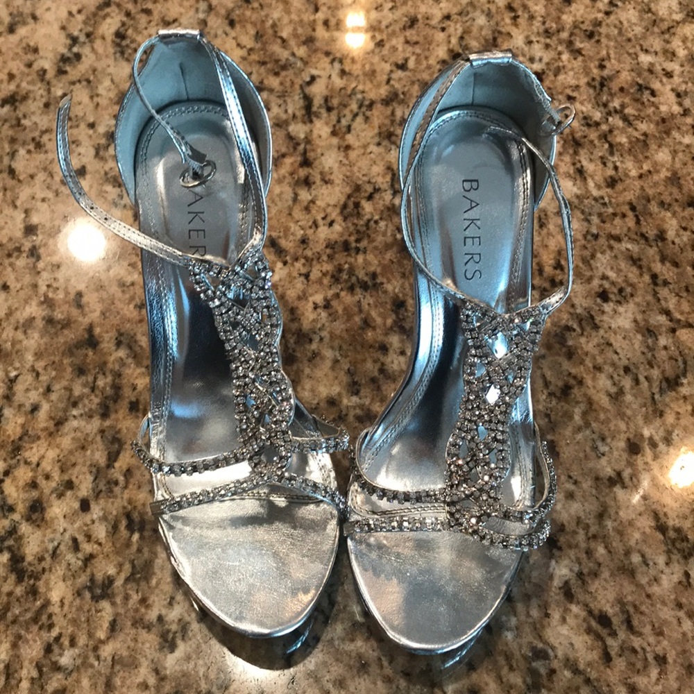 Baker Silver Pumps